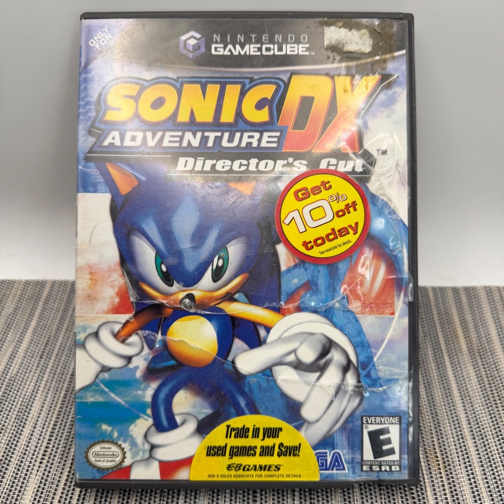 Sonic Adventure DX Directors Cut Nintendo GameCube GCN Sega Untested Case AS IS